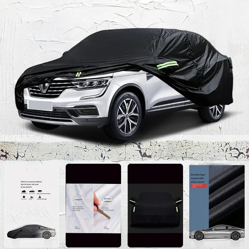 

For Renault QM Anti-UV Sun Shade Rain Snow Resistant Dustproof Black cover Car umbrella Full Car Cover Outdoor Protection