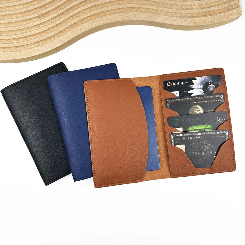 New Travel Passport Holder Accessories Passport Book Holders for Women and Men Travel Credit Card Holder Ticket Document Organiz view 4
