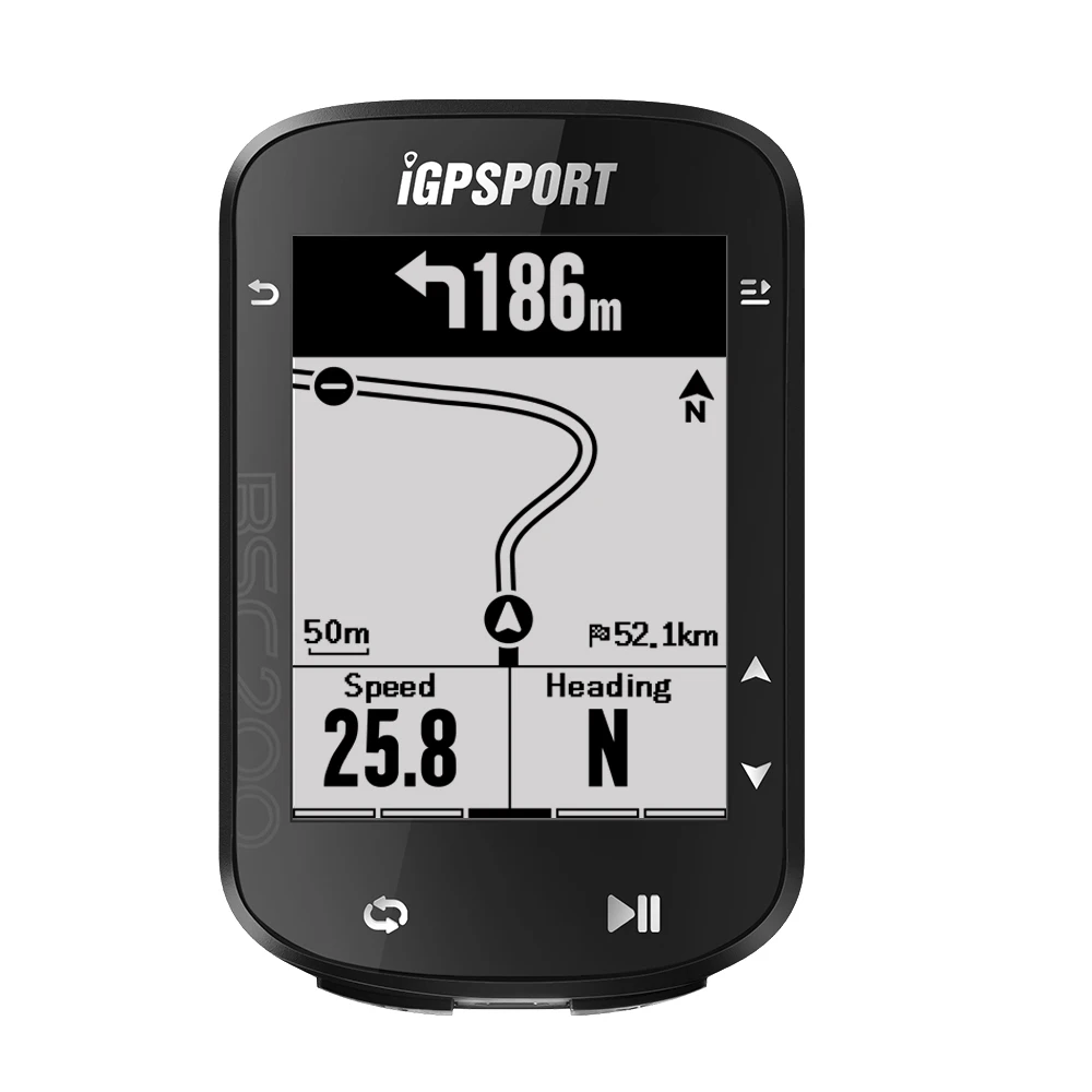 8 Language Bicycle Speed Meter Waterproof Cycle Route Navigation Mileometer Multi-functional Digital Bike Speedometer Full Scree