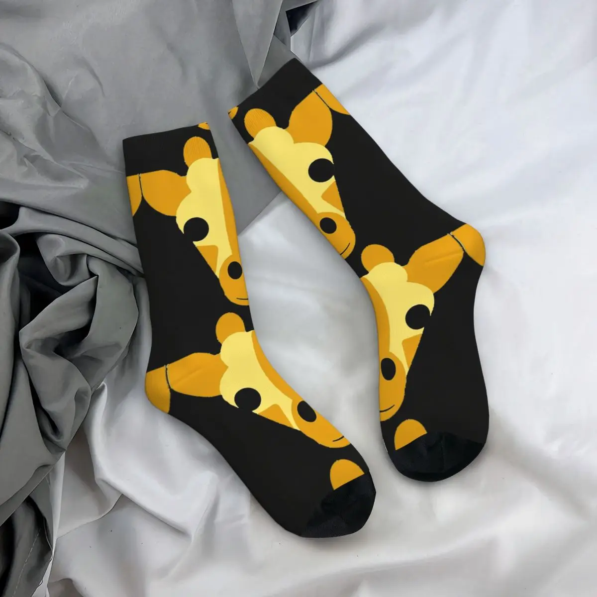 Engraçado Crazy Sock para Homens Fresco E Bonito Girafa Hip Hop Harajuku Girafa Feliz Qualidade Padrão Impresso Meninos Tripulação Sock compressão