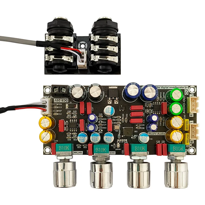 AMP second generation upgraded version, fever karaoke reverb board microphone Karaoke singing DSP mixing anti-howling