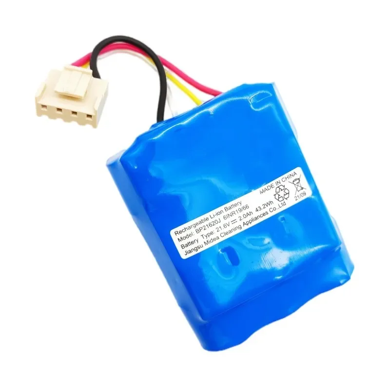 Imagem -05 - Bateria de Aspirador para Midea P3multi V1pro Bp21620j 100 Original 2000mah 21.6v