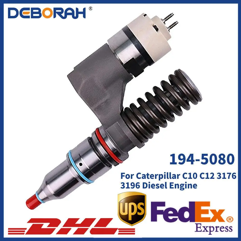 

194-5080 Fuel Injector 1945080 10R-0960 For Caterpillar C10 C12 3176 3196 Diesel Engine