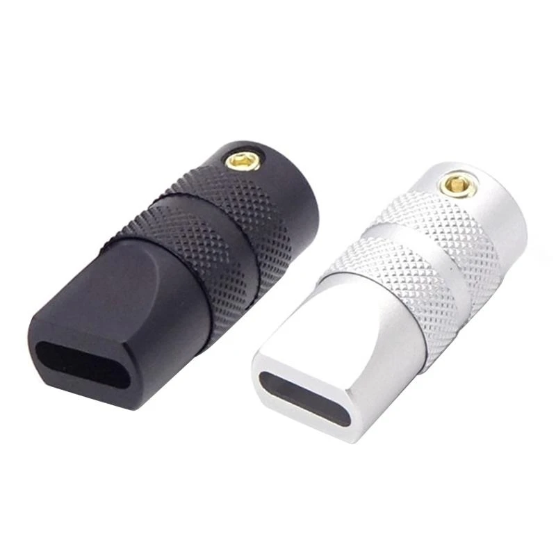 USB C Type-C For Shell For Case Data Cable Charger Wire Plug Metal For Shell DIY Accessories 2x0.6cm Black White Housing