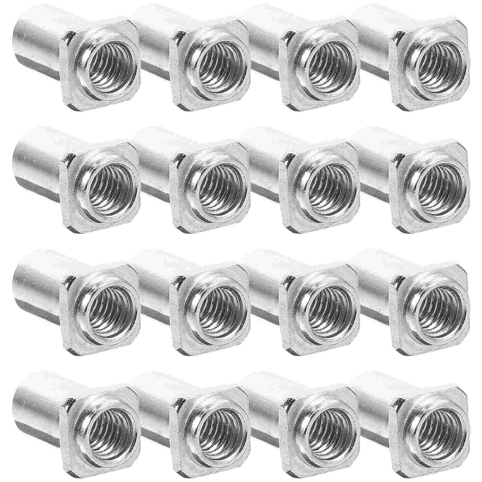 

20 Pcs Drum Part Swivel Nuts for Floor Accessory Electric Guitar Tom Spare Parts Iron Lug