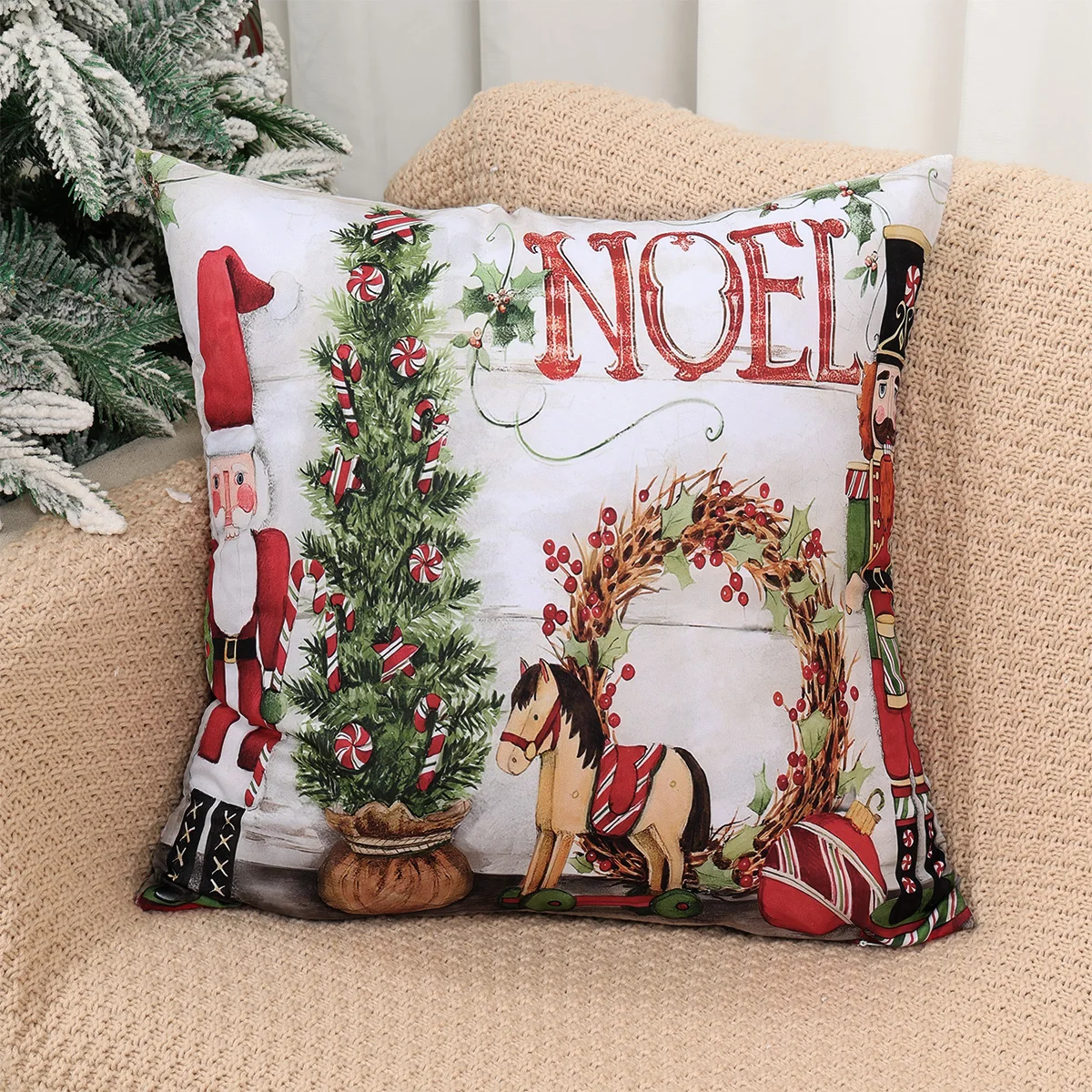 

4 шт., рождественский чехол для подушки, наволочка, веселые рождественские украшения, рождественские наволочки для дома, 2025, рождественские подарки, наволочки 2026