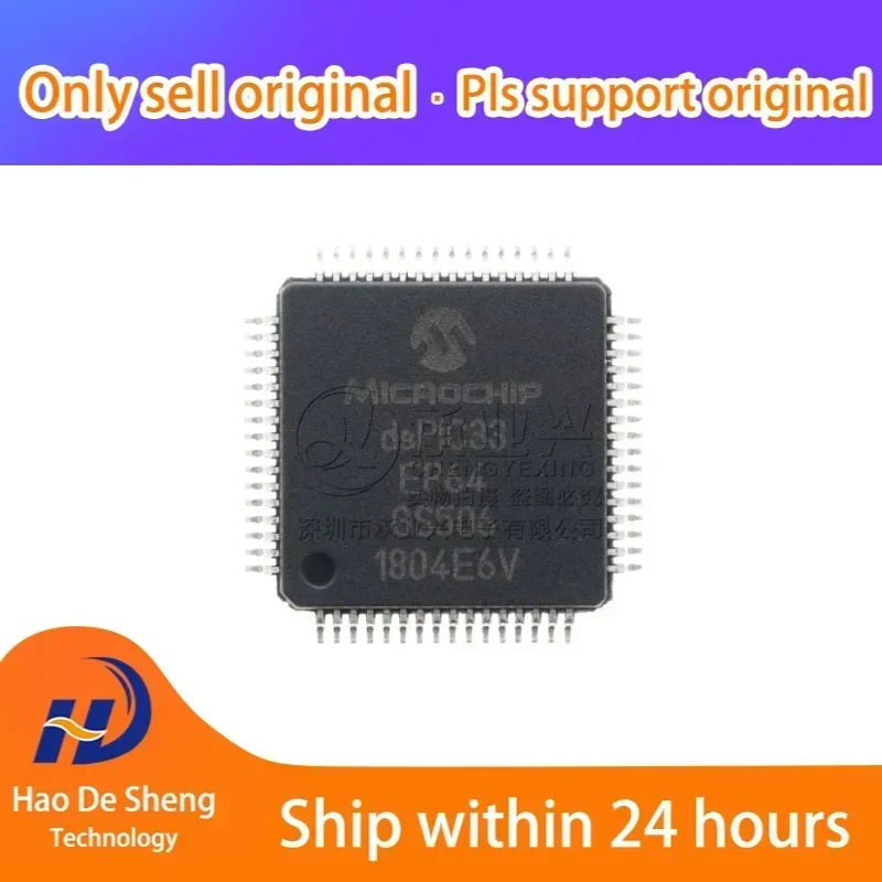 10PCS/LOT  DSPIC33EP64GS506-I/PT  DSPIC33EP64GS506  TQFP64  New original in Stock