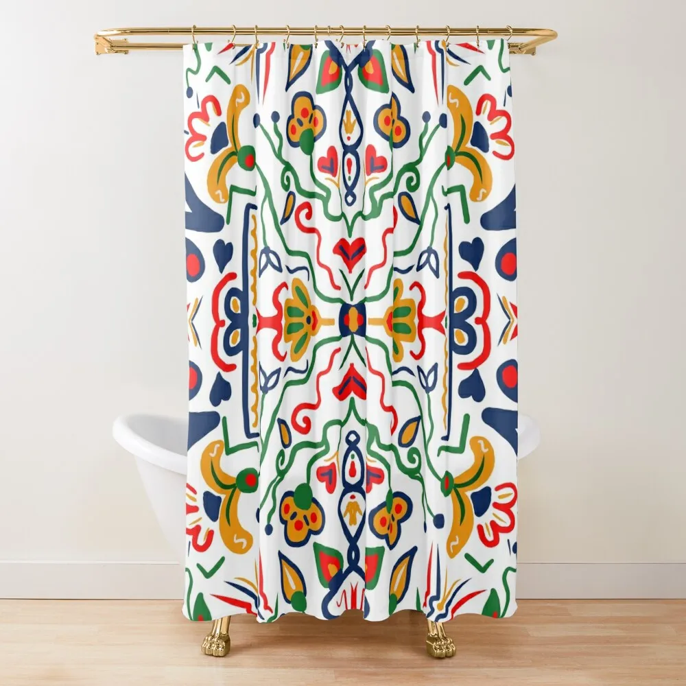 

Truck Art- White Shower Curtain For The Bathroom Bathroom Shower Set Cute Shower Waterproof And Anti-Mold Curtain
