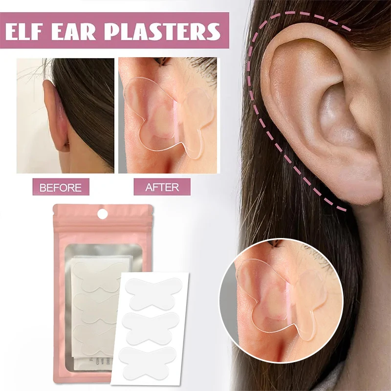 

90 Stickers Elf Ear Stickers Ear Supporters Butterfly Shape Cosmetic Ear Corrector Self Adhesive Cosmetic Invisible Ear Stickers