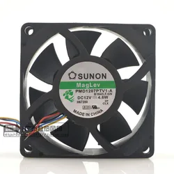 SUNON PMD1207PTV1-A 12V 4.6w 7025 7cm 4 telli PWM hız ayarlı soğutma fanı için yeni