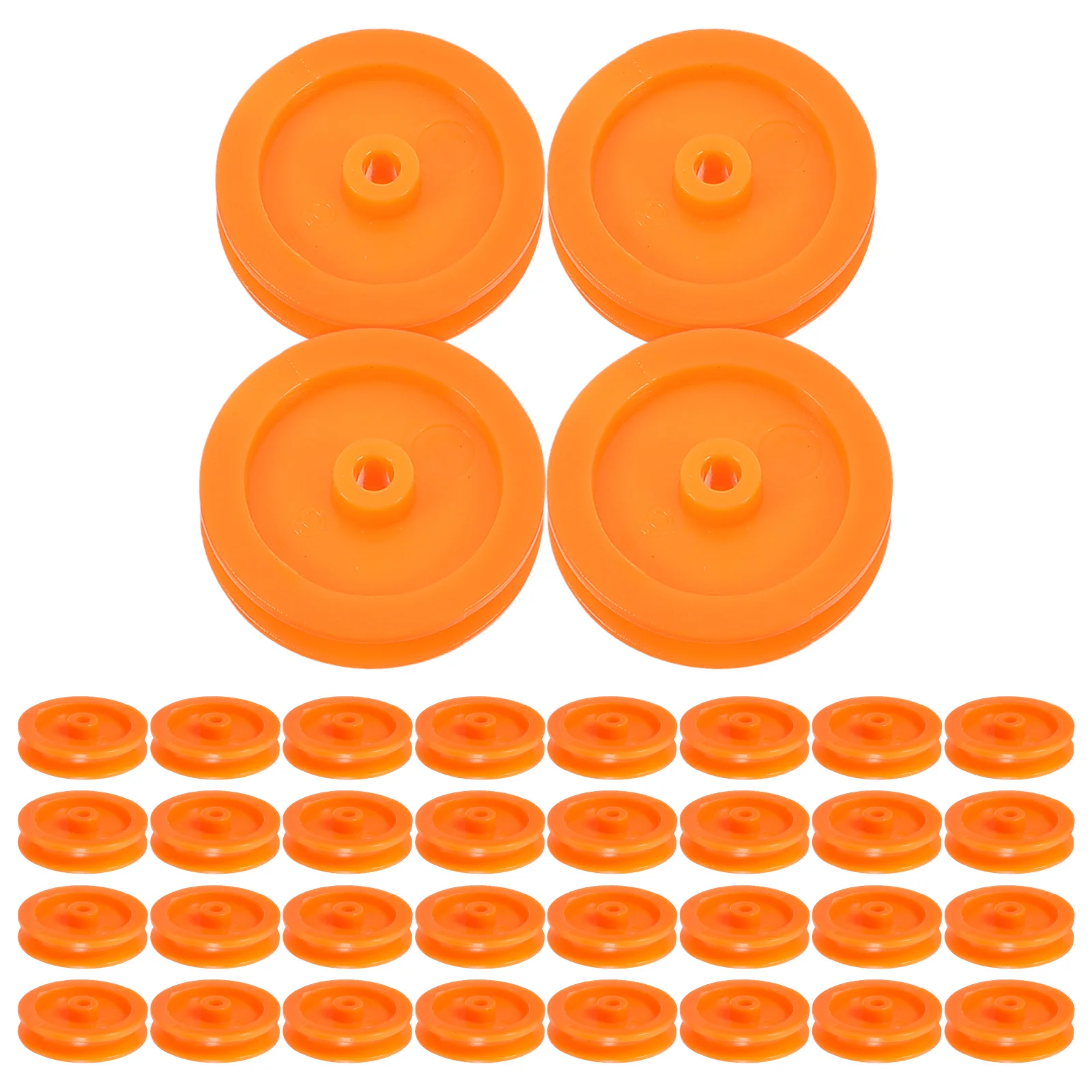 100 Pcs Plastic Pulley Motor Toy DIY Model Wheel Belt Multipurpose Mute Parts Gear