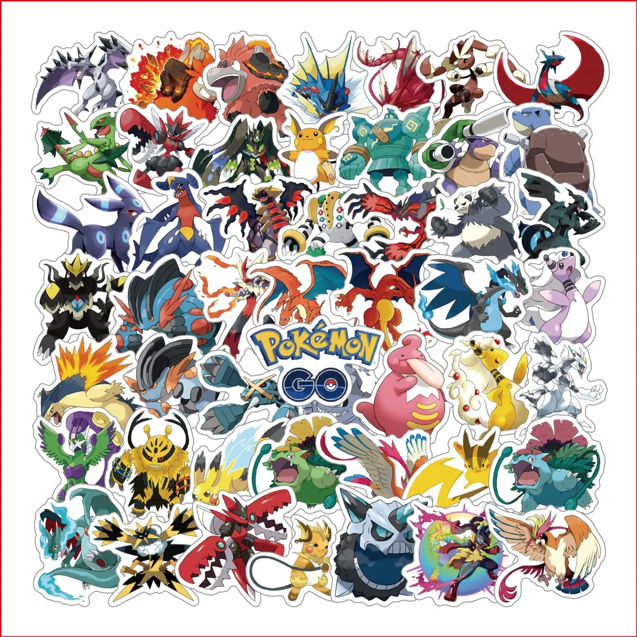 50/100 stuks Kawaii Pikachu Pokemon XY Stickers Motorfiets Telefoon Auto Skateboard Laptop Decal Sticker Waterdicht Klassiek Speelgoed