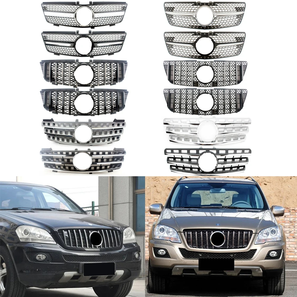 GT Panamericana Style Aftermarket Grill Pre Facelift  For Mercedes-Benz W164 ML280 ML320 ML350 ML450 ML500 2006-2008 2009-2011