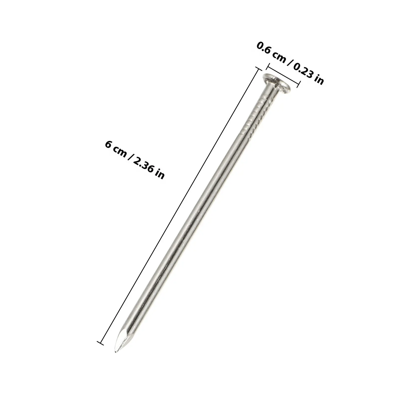 460Pcs Stainless Steel Nails Flat Head Strong Non Bending for DIY Arts Crafts Picture Hanging Woodwork Cork Board Painting Nail