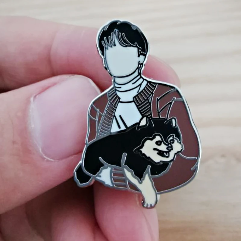 V Kim Taehyung En Yeontan Hond Emaille Pin Badge Broches Hoed Sieraden Geschenken