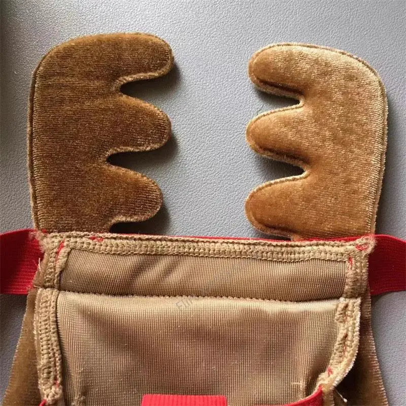 남성용 G 스트링 브리프 반바지 란제리 속옷, 크리스마스 순록 벌지 파우치, T 백 끈 팬티, 재미있는 브리프 남자 팬티