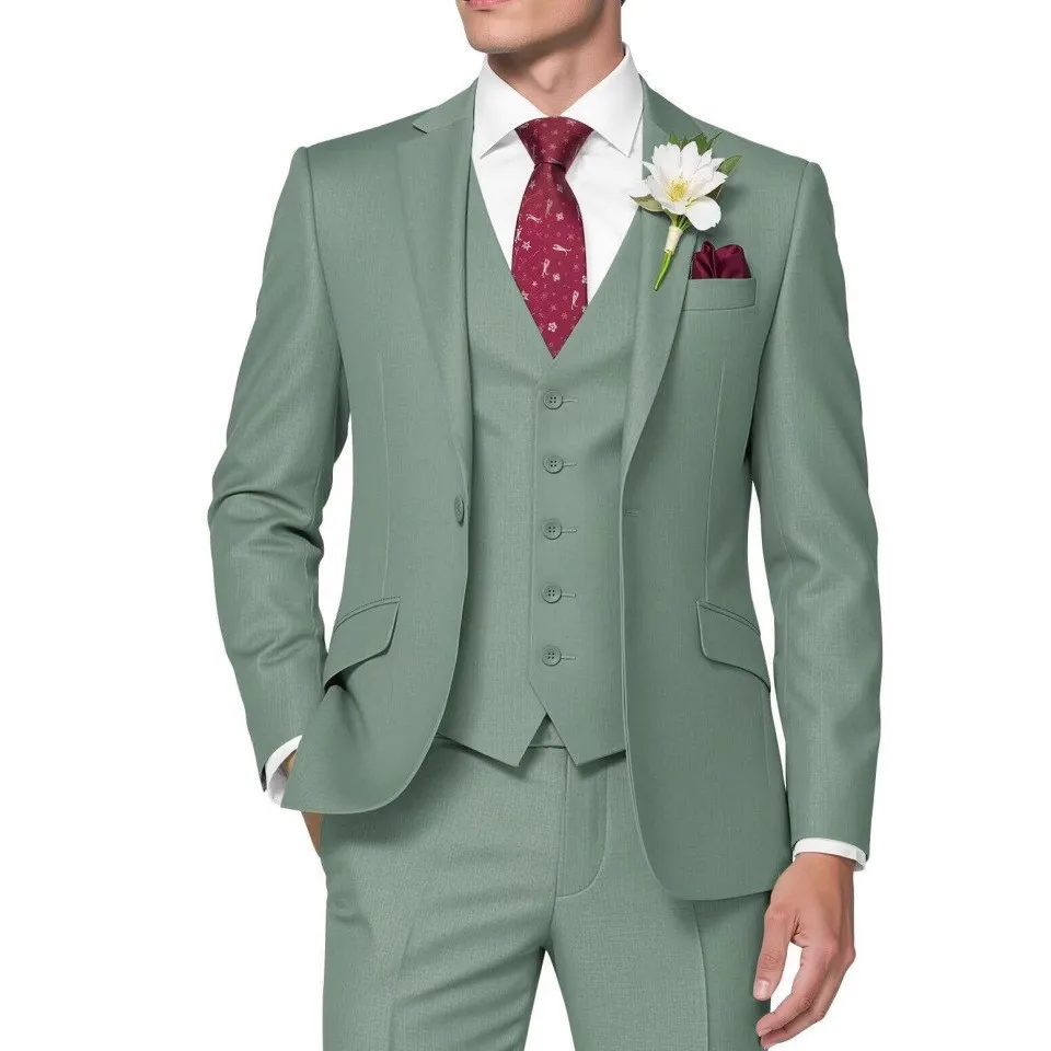 

New Men's Slim Fit Wedding Tuxedo Suit Busin Dinner Par Evening Dr Suit Set Special Wide Sle Spring Autumn Wear