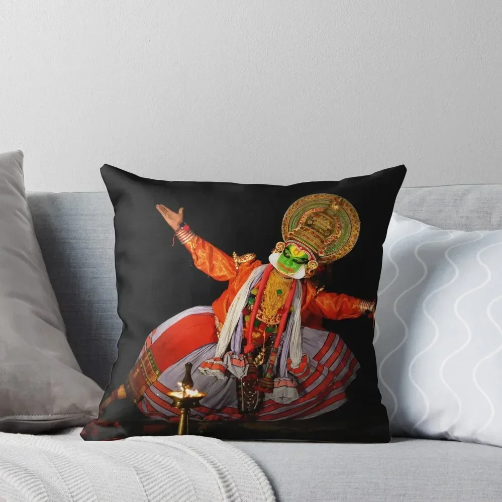 Kathakali Performance in Kochi, India Throw Pillow Cushions For Decorative Sofa ornamental pillows for living room pillow