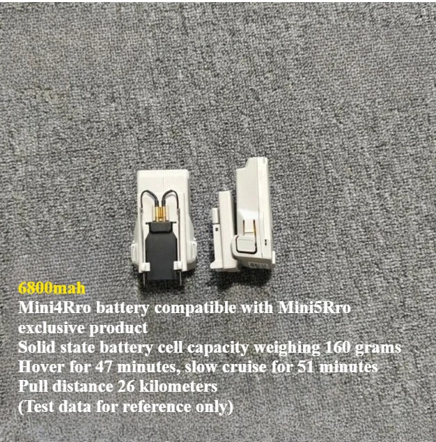 Nowa, powiększona bateria o dużej pojemności 5200mAh/5600mAh/9000mAh/8400mAh, odpowiednia do DJI Mini 5 Pro, bateria o dalekim zasięgu, części do samodzielnego montażu.