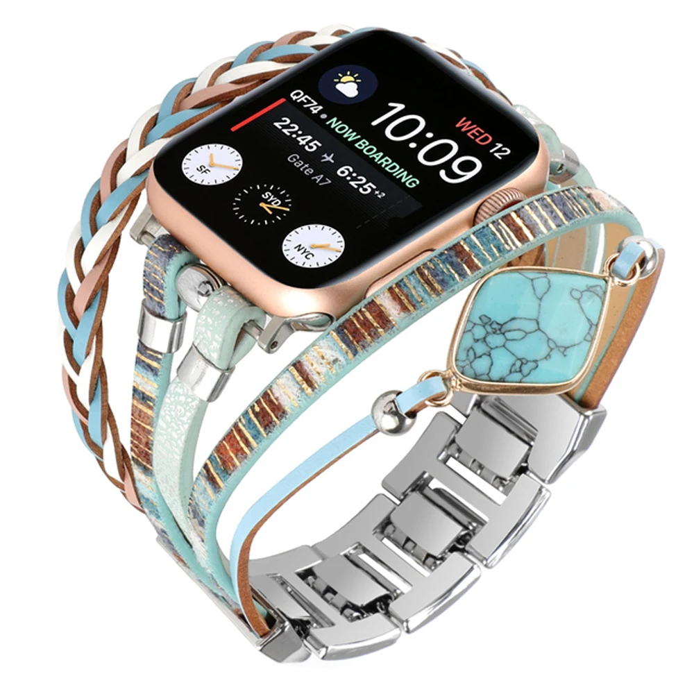 Dressy Metal Strap For Apple Watch Band Ultra 2 49mm 41mm 45mm 44mm 40mm Fashion Jewelry Bracelet iWatch Series 9 8 7 6 SE Belt