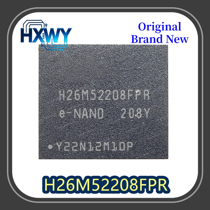 

(1/5 piece) H26M52208FPR H26M52208 BGA-153 package 16GB EMMC5.1 flash memory chip, brand new and original.