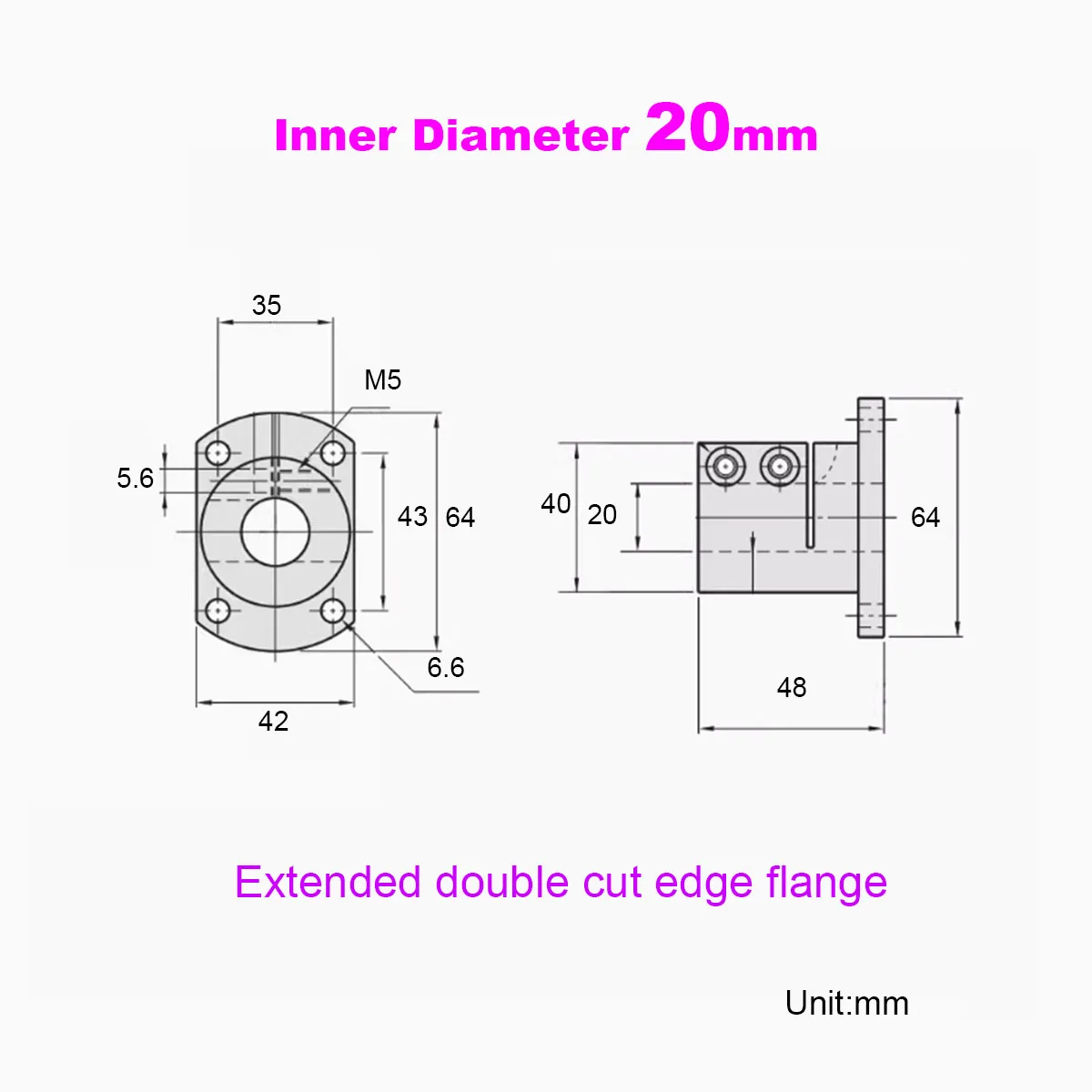Variant: 1pcs  M20 Double Cut