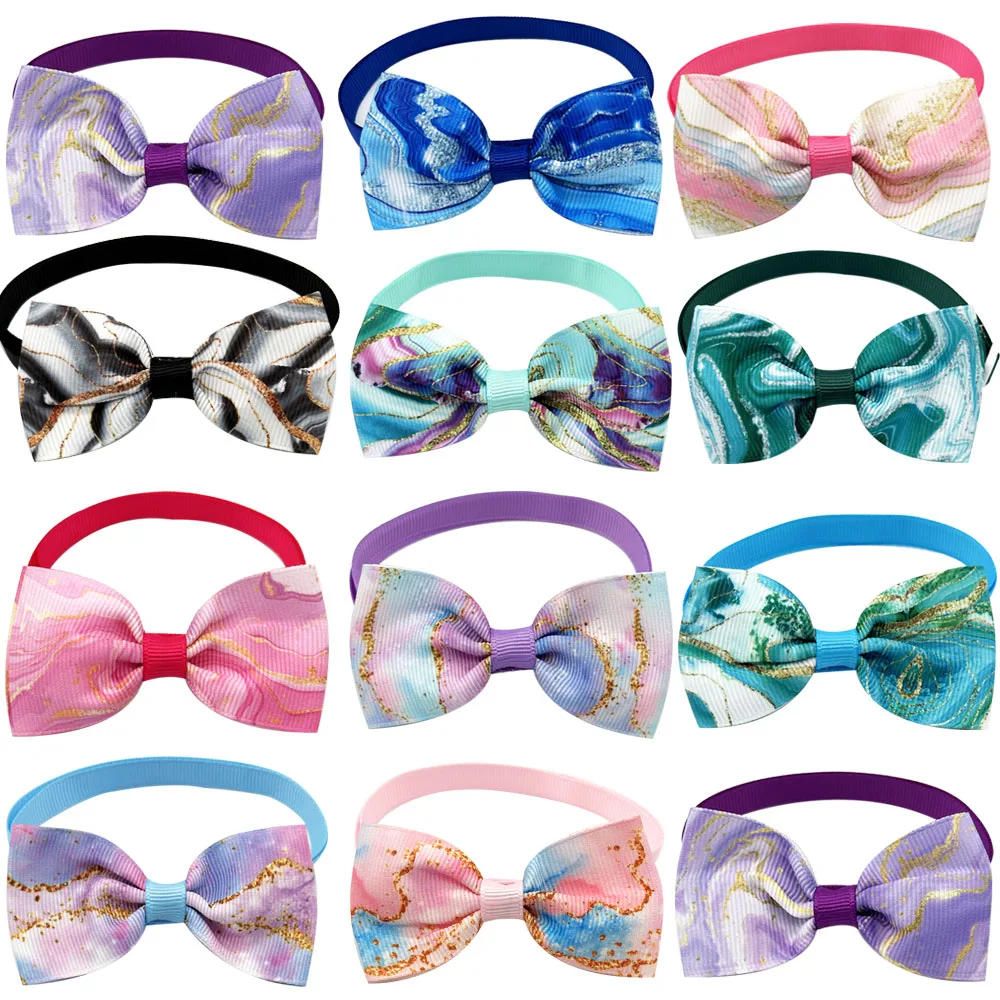 50/100pcs Cute Dog Fashion Bow Tie Dog Bowtie Small Dog Bowtie Bulk Pet Supplies Collars for Small Dogs Dog Accessories