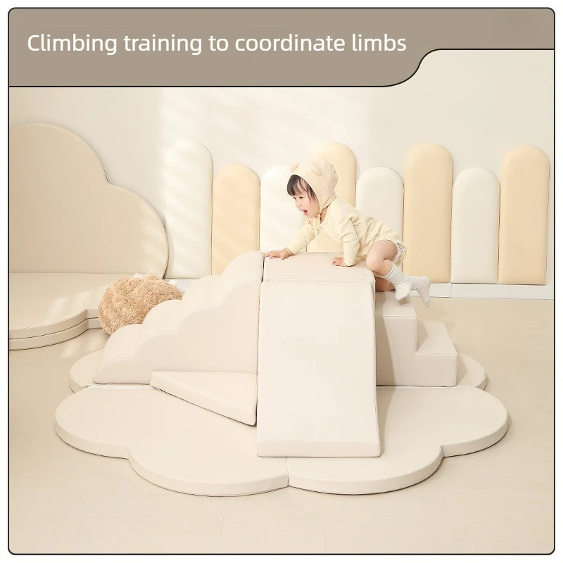 Sensory Integration Training Toy Sports Soft Play Set for Kid Outdoor Indoor Climb Slide Combination Safe Climber Sliding Toys