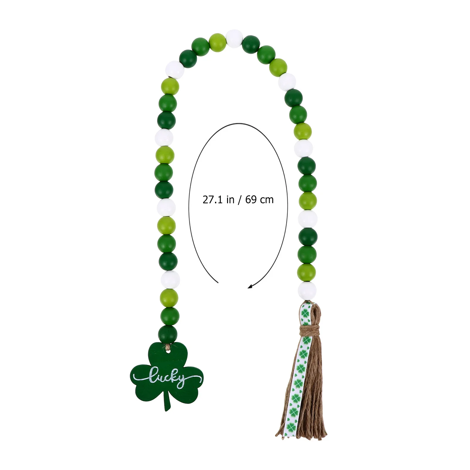 الخرز الخشبي سلسلة شنقا زخرفة مطرز ديكور للتعليق على الحائط للمنزل غرفة المعيشة غرفة نوم مكتب داخلي خشبي