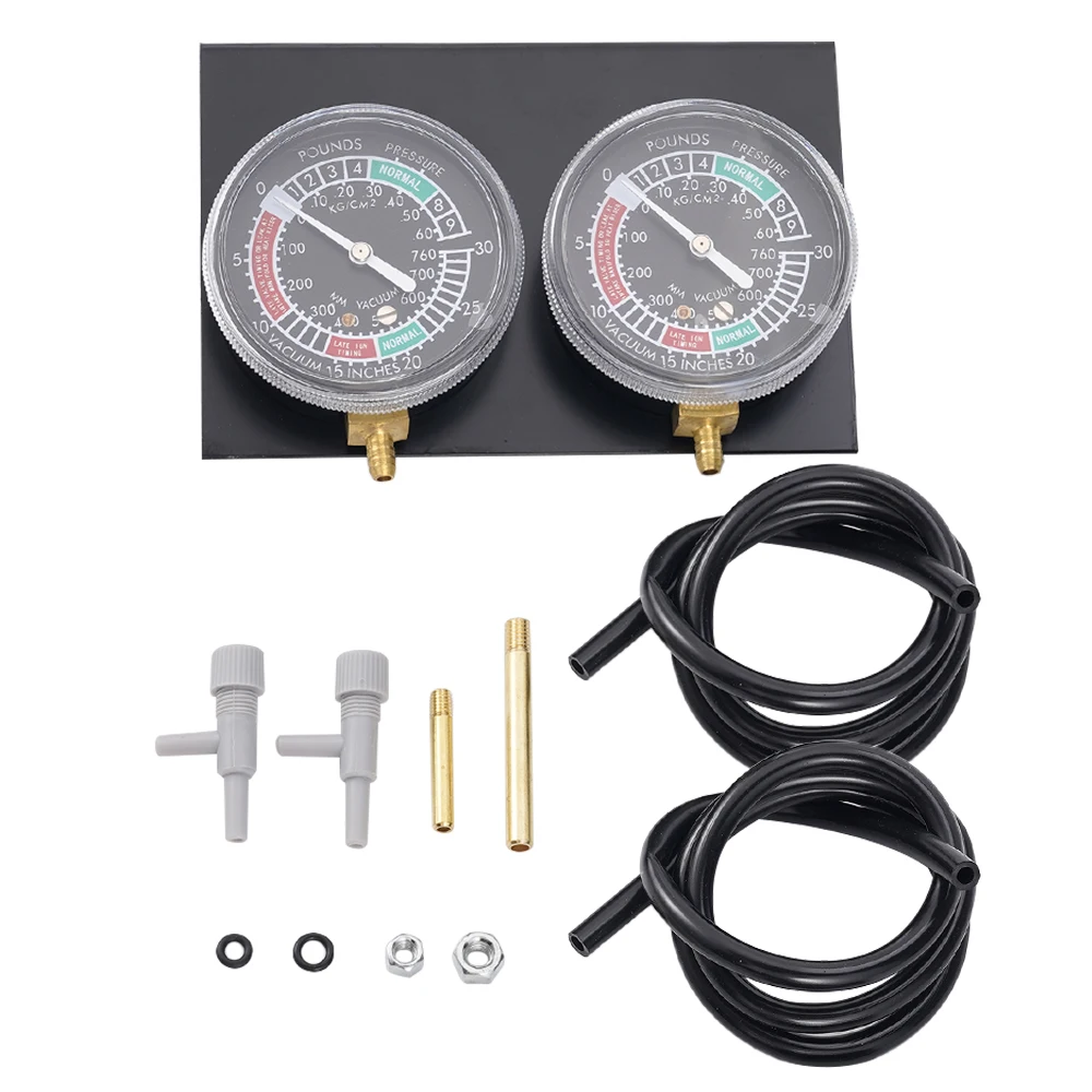 Black Motorcycle Balancer Instrument Carburetor Synchronizer Balancer 2-Cylinder Vacuum Synchronous Vacuum Gauge Kit view 6