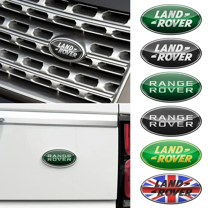 

3D Car Front and rear Emblem Badge Sticker For Land rover SVR Discovery Velar Evoque Freelander Range Rover L322 car accessories
