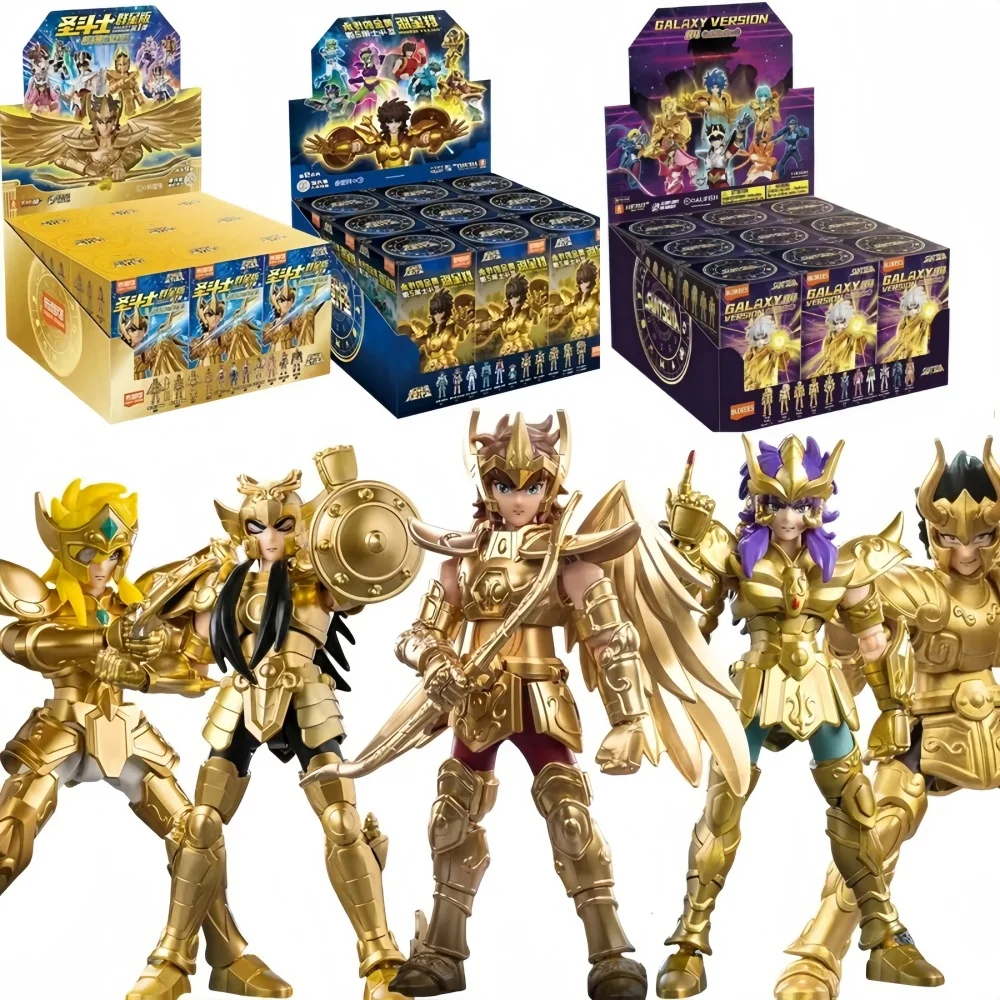 Bloques de Construcción Blokees Gold Saint, Juguetes de Ensamblaje de Saint Seiya, Shura, Aiolos, Artículos Ocultos, Figura de Ensamblaje, Regalo de Cumpleaños para Niños
