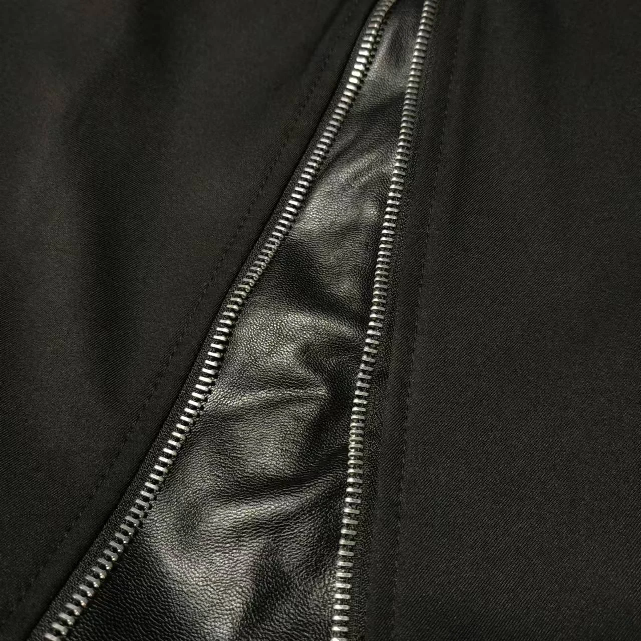 Pantalones informales para Hombre, pantalones de pierna ancha de retales de PU con cremallera, Hip Hop, moda unisex, Harajuku, tendencia de venta al por menor, Pantalones sueltos, Ropa para Hombre