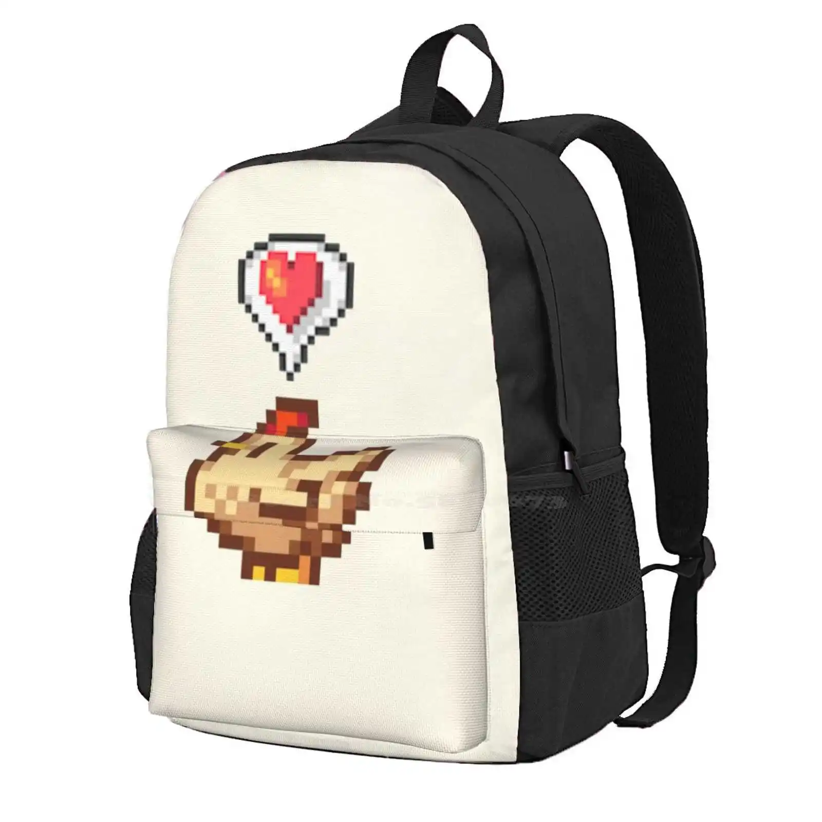 Stardew Valley Happy White Chicken Hot Sale Schoolbag Backpack Fashion Bags Sdv Stardew Valley Coop Blue Brown White Void