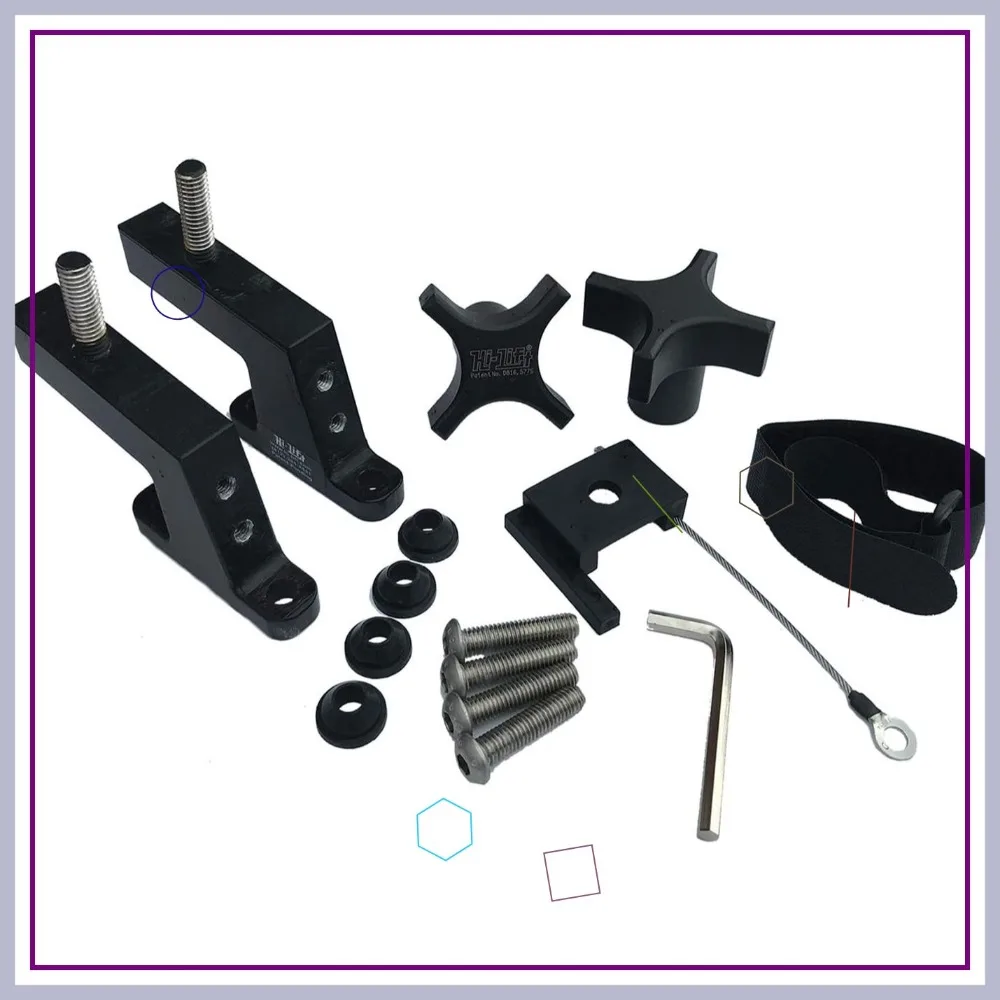 حامل مقبس رفع غطاء محرك السيارة العالمي لموديلات جيب رانجلر 2013+، لا يتطلب حفر، تصميم ألومنيوم متين