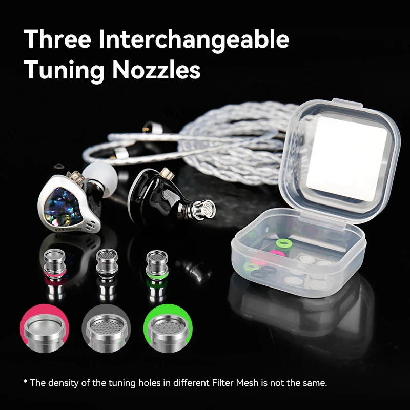Hzsound Ginkgo DD + PZT Dual-Driver HiFi Earphones Metal Monitor Headphones with 0.78mm 2-Pin Detachable Cable Gaming Headset