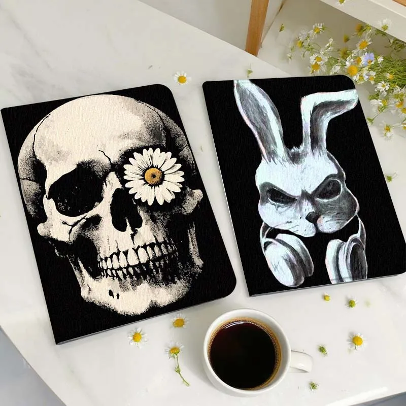 

Skull With Daisy Eye Tablet Case For Huawei Honor MatePad MediaPad Air 5 6 7 11 V6 V7 V8 V9 X9 X8 T10 T10s C5e T5 Gift