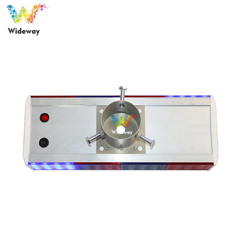 Construction Site Solar Powered Red Blue Safety Warning Flashing Light
