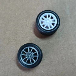 JIT 100pcs 2x16mm white silver rubber Wheel dron rc car plane robot kids toys for boys diy baby accessories