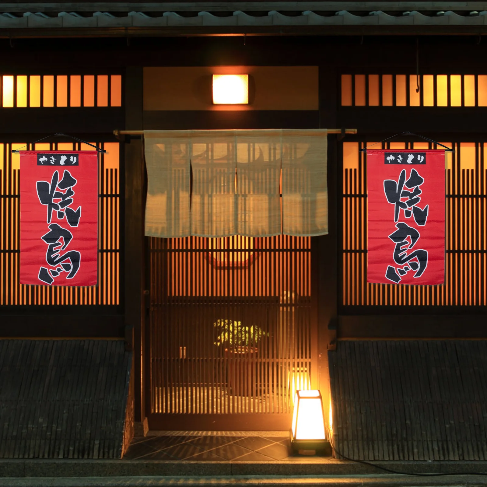 

Izakaya Flag Japanese Style Decor Sushi Restaurant Hanging Banner Indoor Outdoor Use Eco Friendly Breathable Wearable Long