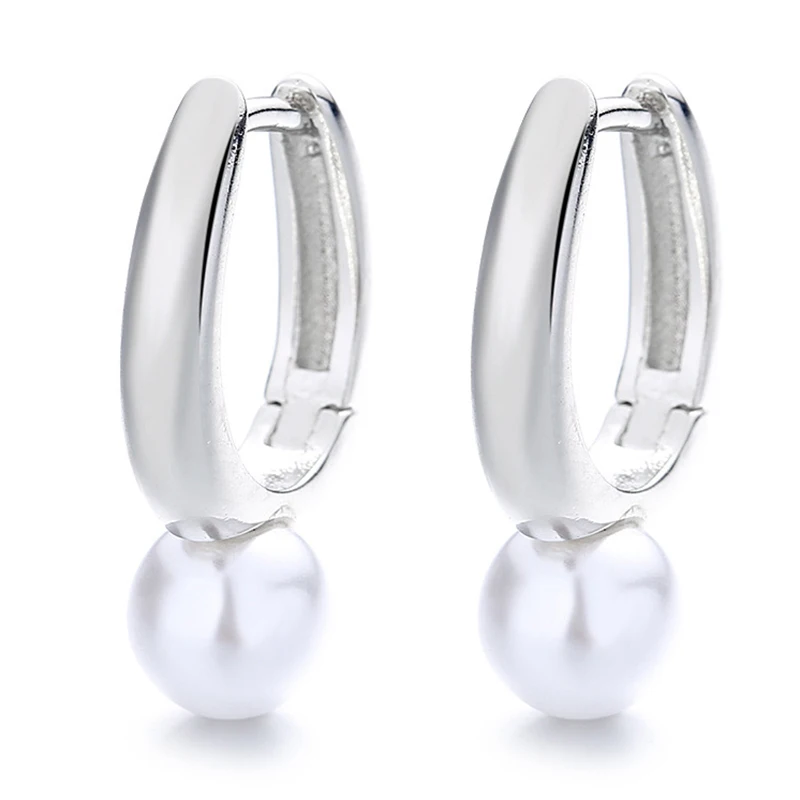 Korean Version Pearl High-end Feeling Light Luxury Trendy Temperament D-letter Atmospheric Earrings For Women Jewelry