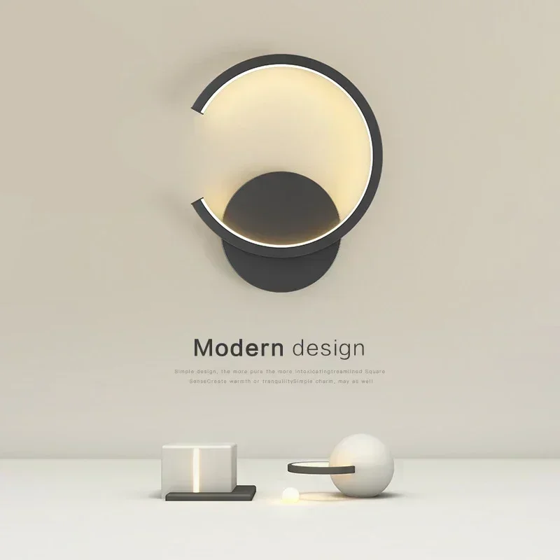 Modern LED Wall Lamp Minimalist C Shaped Wall Sconce for Living Room Bedroom Bedside Aisle Home Decor Indoor Lighting Fixtures