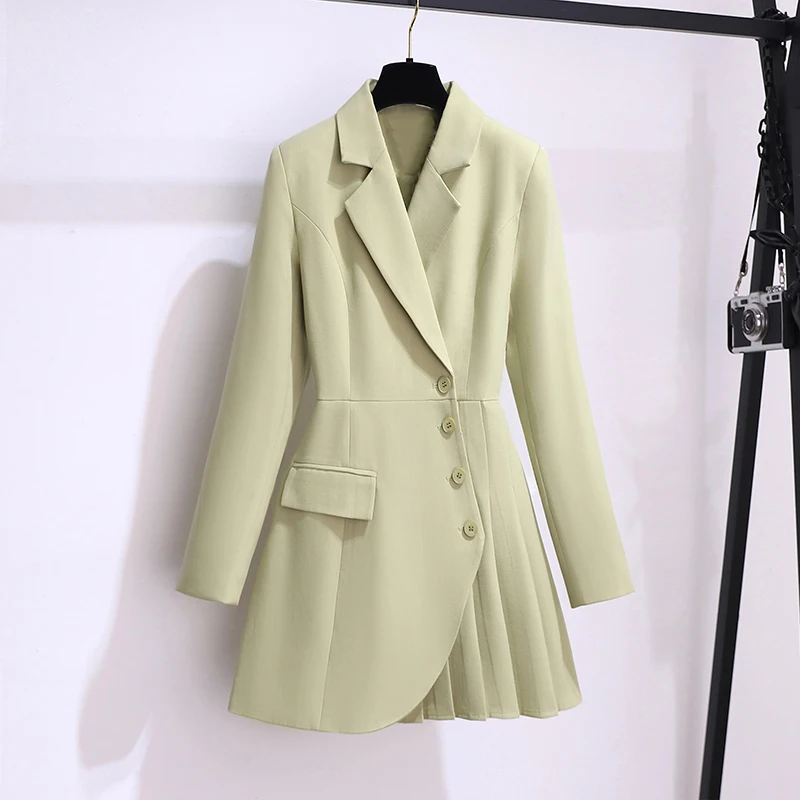 

The New High-end Pleated Suit Skirt in the Fall of 2024 Has a Thin and Chic Jacket Suit Skirt