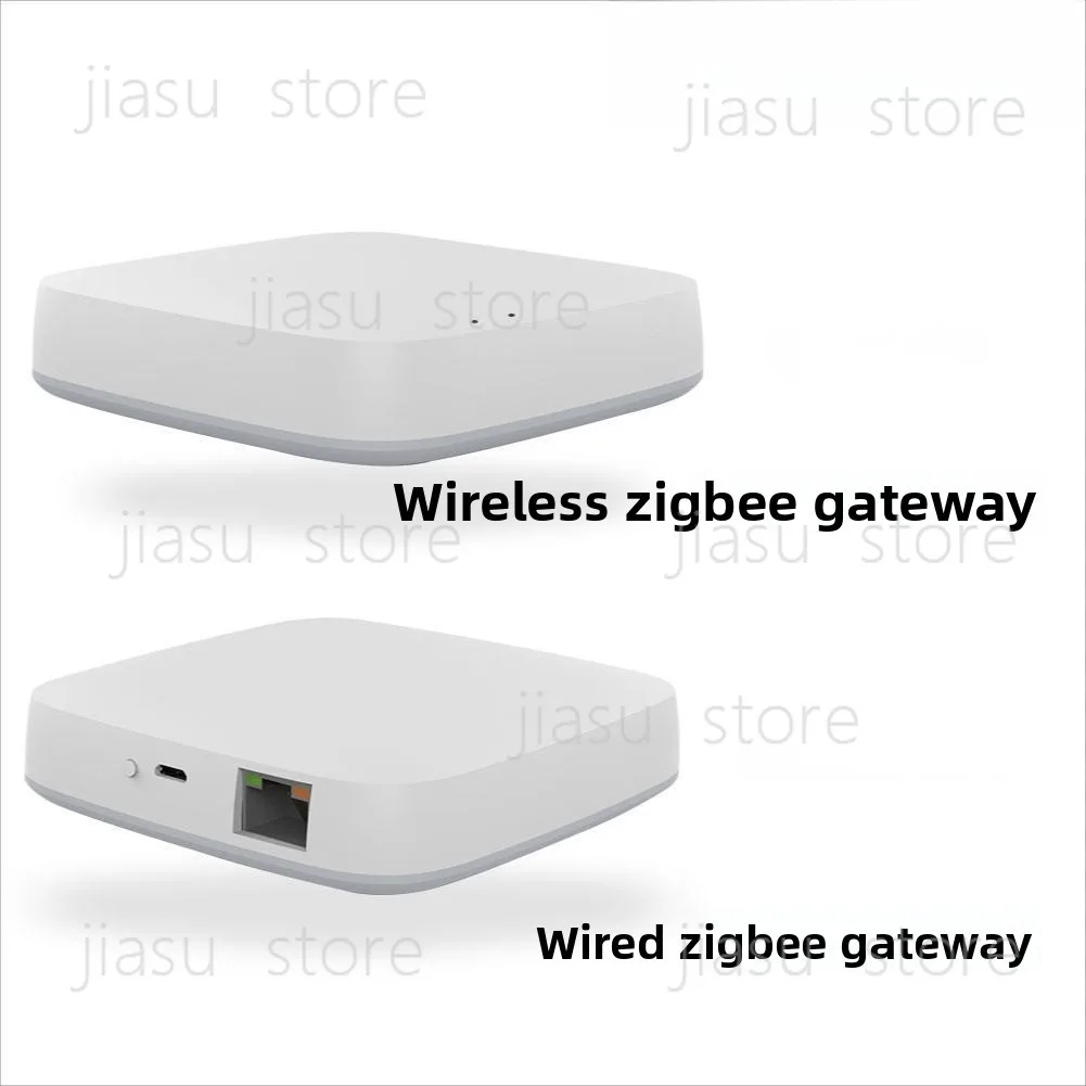 Square Smart Home Wireless Gateway Hub, Wired Connection APP Remote Timing Control Central Host for Home Automation