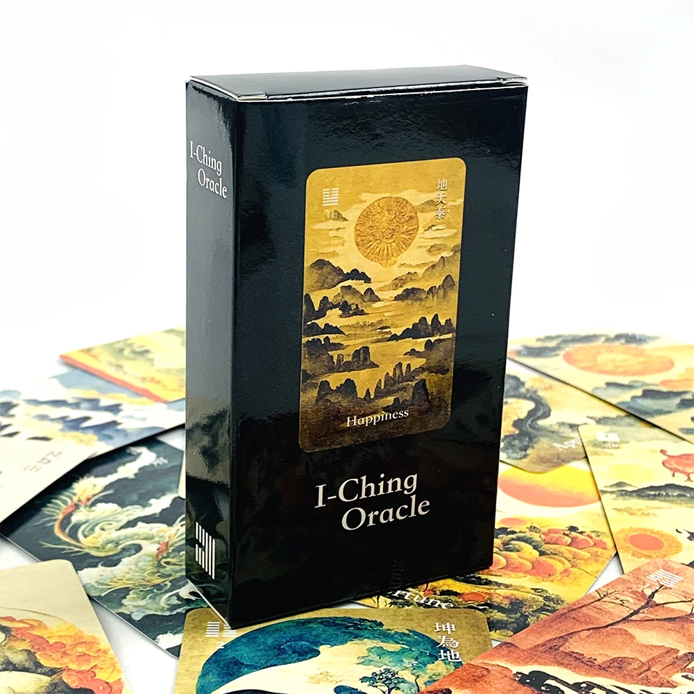 

New Oracle Cards I-Ching Cards Game A 64 Cards Of Chinese Landscape Beauty, Showcasing China, Understanding China Cards