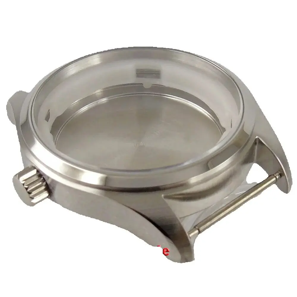 Caja de reloj de acero inoxidable 316L, cristal de arco de 40mm, compatible con movimiento NH35 NH36