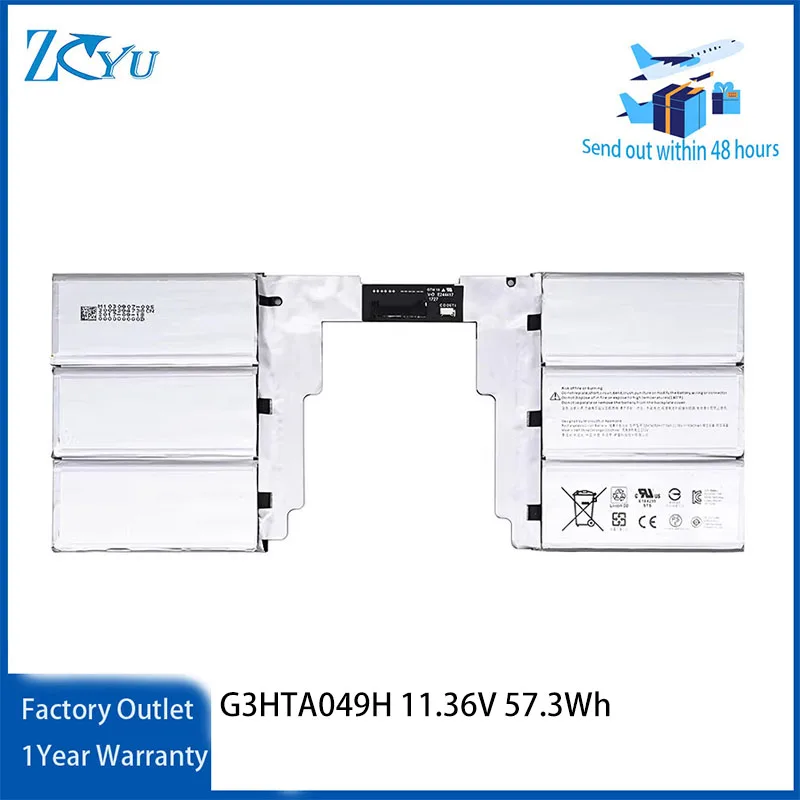 

G3HTA049H Laptop Battery for Microsoft Surface BOOK 2 3 13.5 inch 1835 G3HTA050H 11.36V 57.3Wh