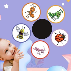 Color Changing Toilet Sticker Thermochromic Toilet Sticker Urinal Training Waterproof Color Changing Sticker For Kid Potty