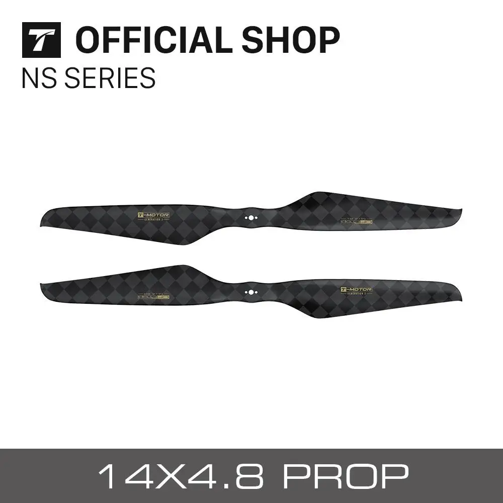 T-motor Multirotor Carbon Fiber 3rd Gen Ultra Light Propellers NS Series NS14x4.8 NS15x5 NS16X5.4 NS16x6.1 NS18X6 NS20X6.2 Prop