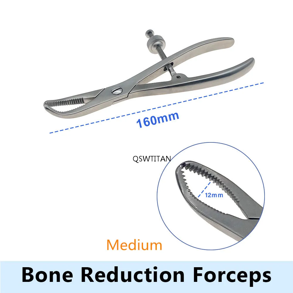 Bone Holding Forceps Stainless Steel Toothed Phalanges Reduction Forceps Veterinary Orthopedics Instruments